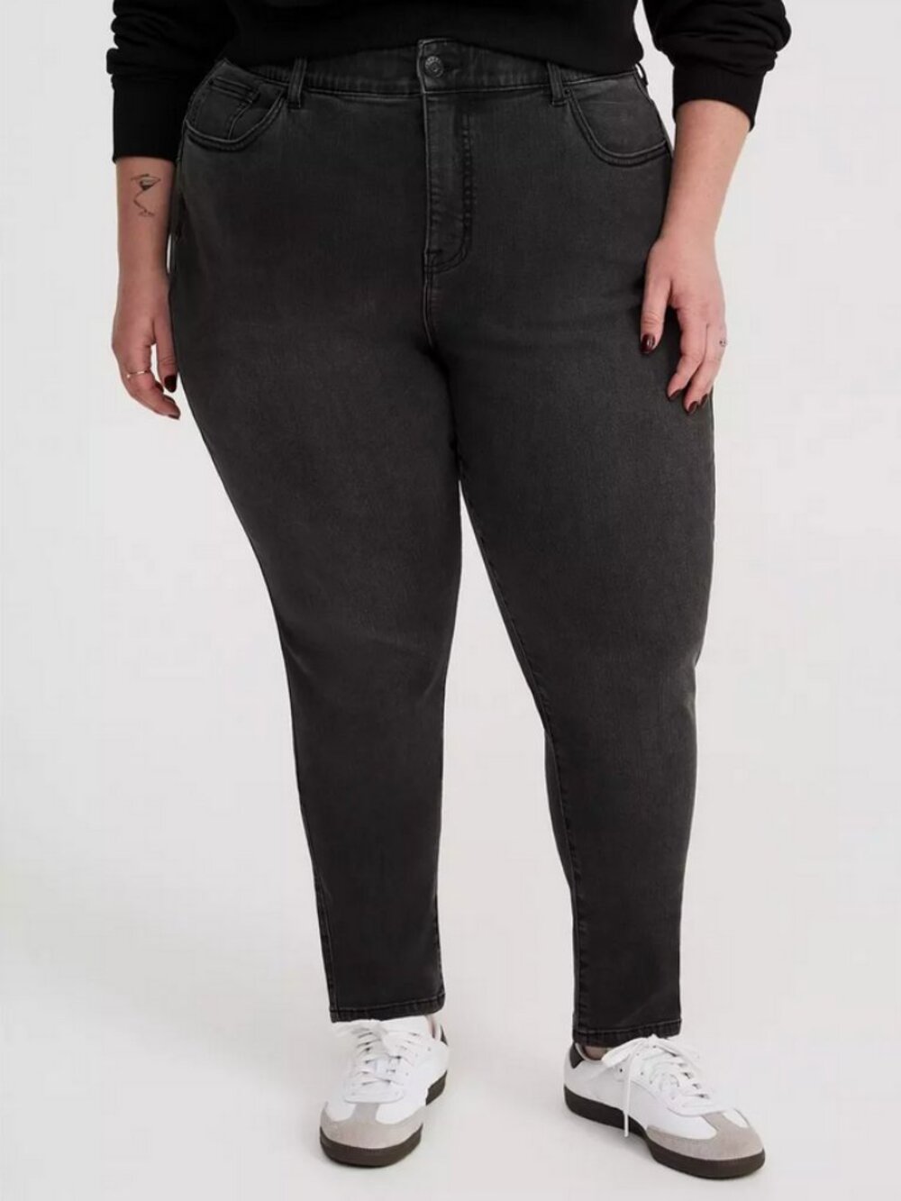 Torrid Dark Charcoal Supersoft Bombshell Skinny Jeans